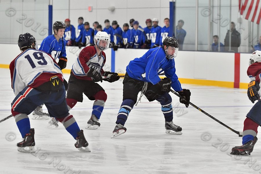 Wheaton College Men\'s Ice Hockey vs Middlesex Community College. - Photo By: KEITH NORDSTROM